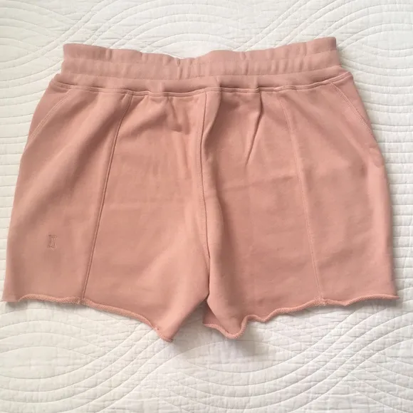 Kit &amp; Ace Terry Cloth High Waisted Shorts Dusty Rose 8 NEW