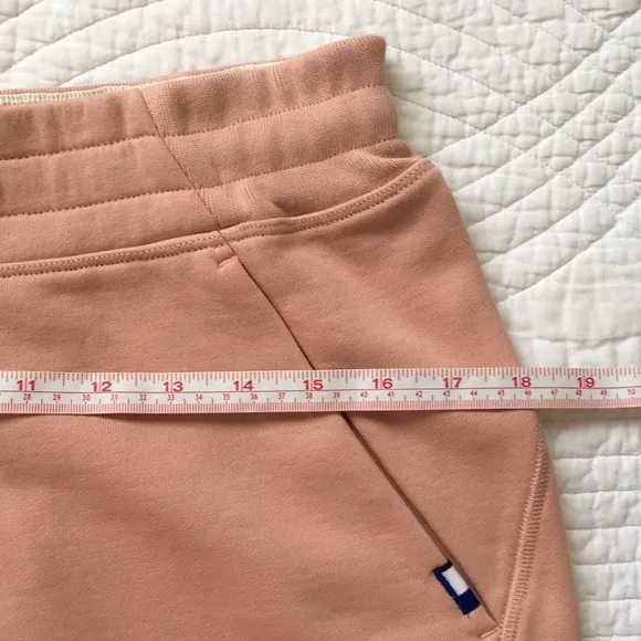 Kit &amp; Ace Terry Cloth High Waisted Shorts Dusty Rose 8 NEW