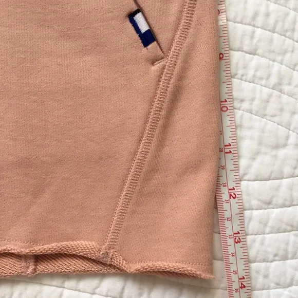 Kit &amp; Ace Terry Cloth High Waisted Shorts Dusty Rose 8 NEW