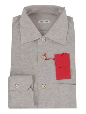 Kiton Light Brown Shirt - Slim