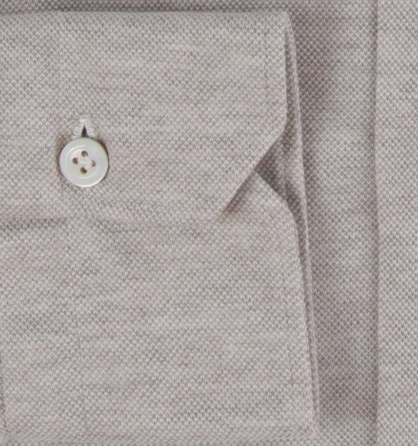 Kiton Light Brown Shirt - Slim