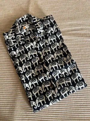 Klingaru Women Shirt - Black Haathi- PREORDER