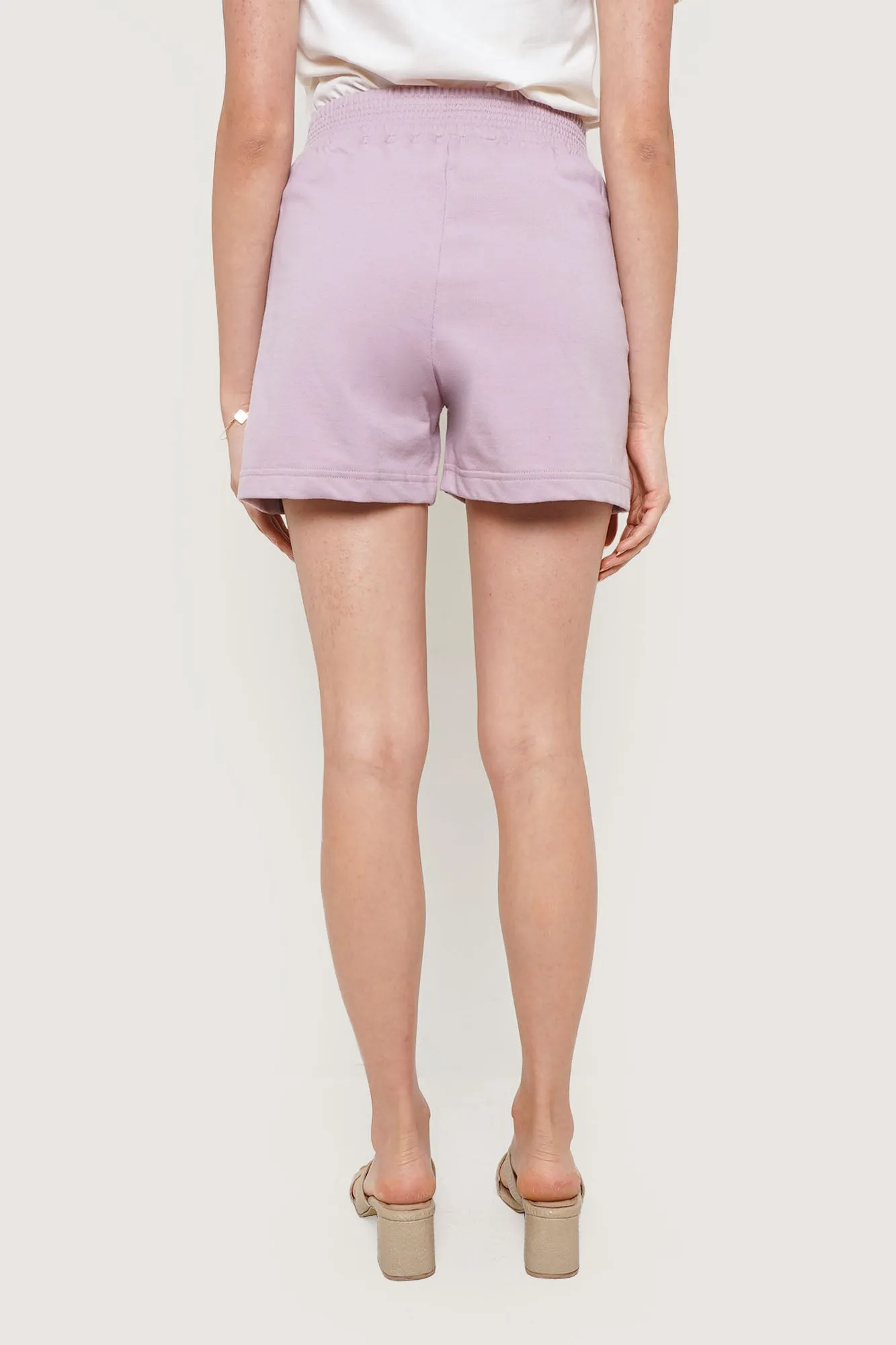 Knit Pull Up Garterized Easy Shorts