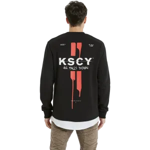 KSCY | OAKWOOD DUAL CURVED SWEATER JET BLACK