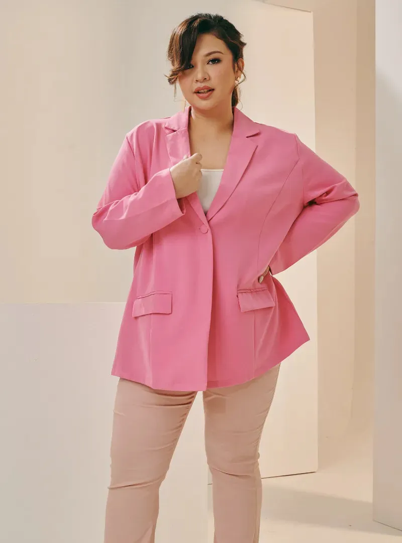 Lapel Collar Oversized Blazer