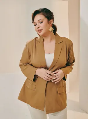 Lapel Collar Oversized Blazer