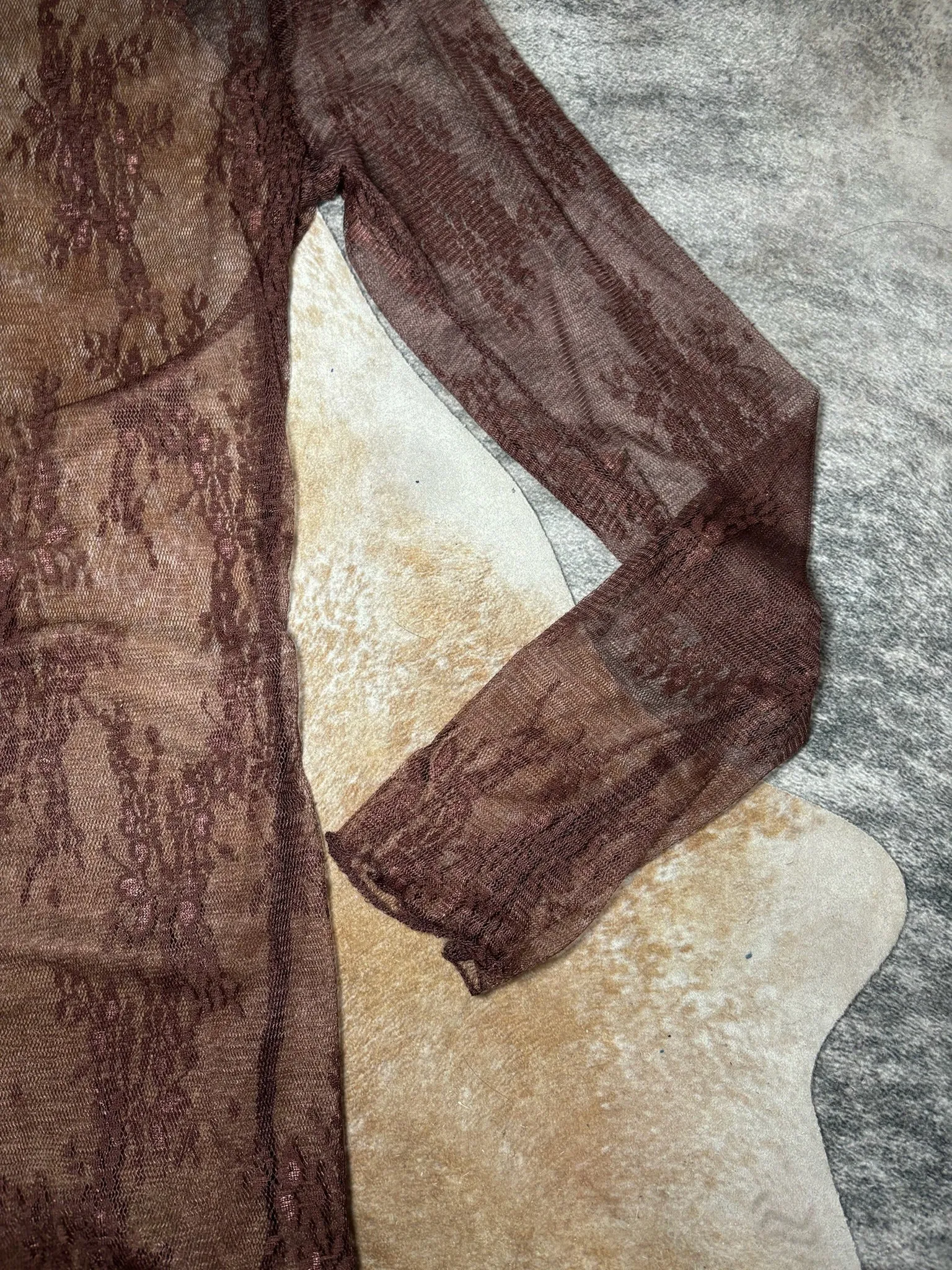 Laura Lace Mock Neck Long Sleeve Top