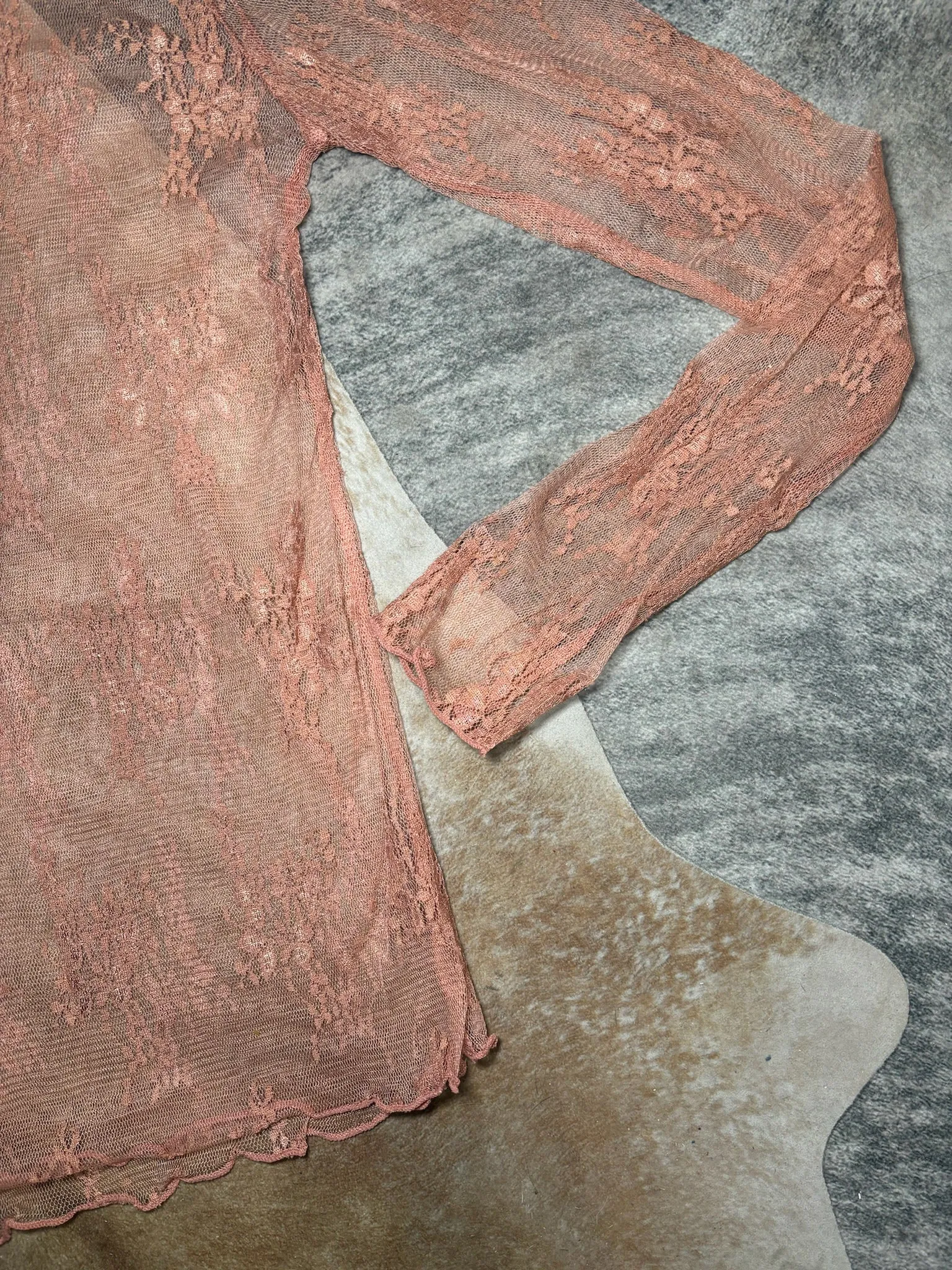 Laura Lace Mock Neck Long Sleeve Top