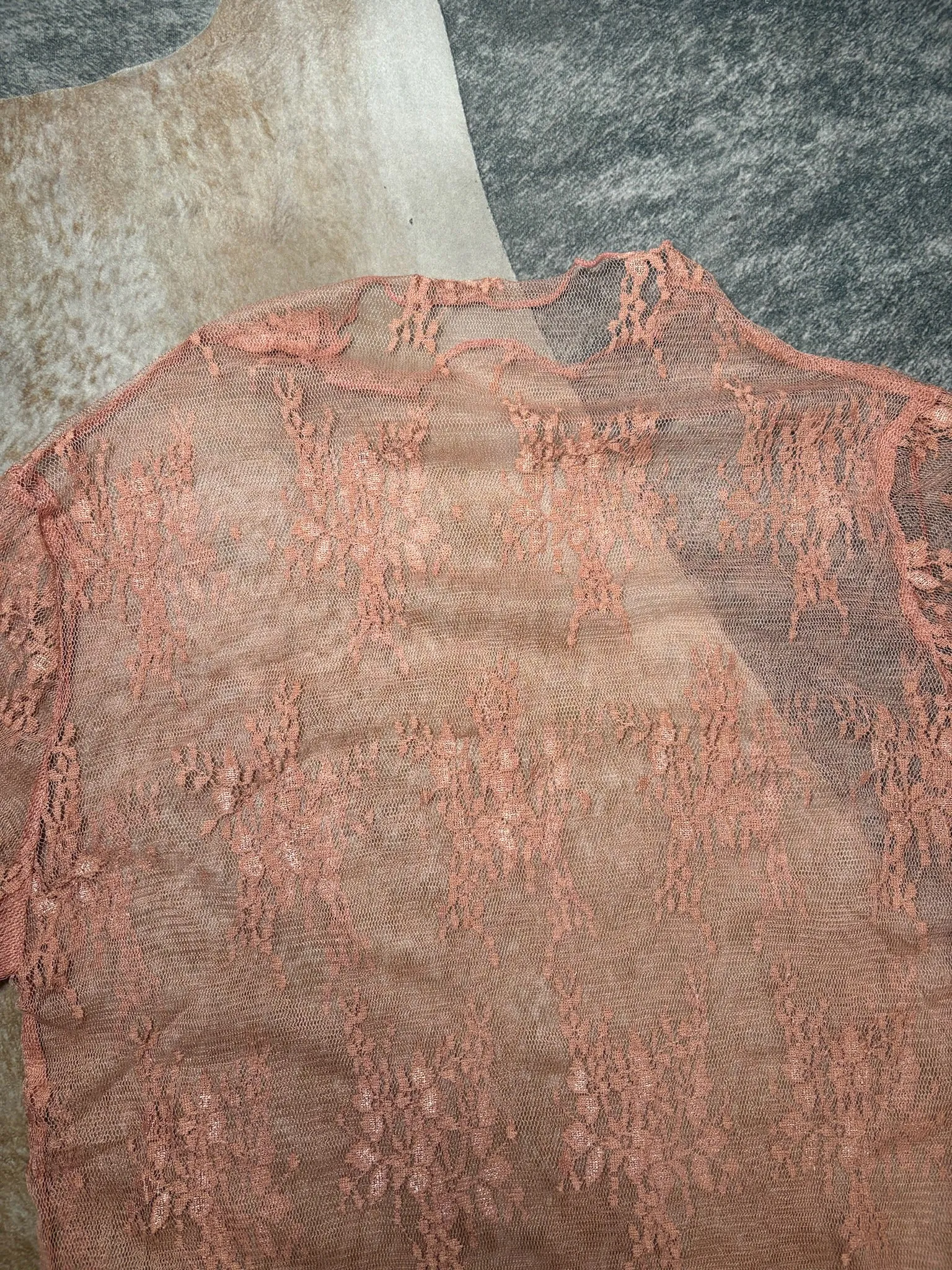 Laura Lace Mock Neck Long Sleeve Top