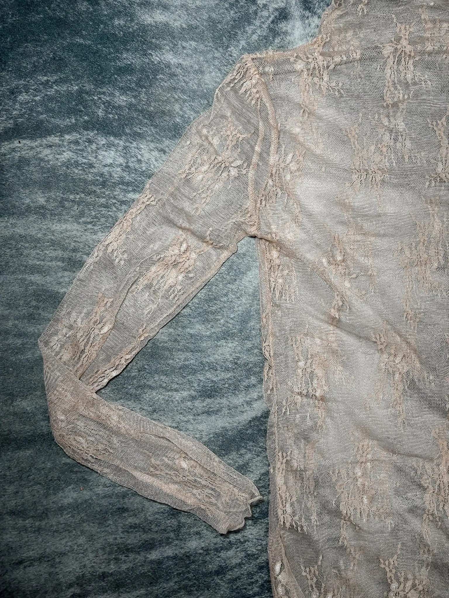 Laura Lace Mock Neck Long Sleeve Top