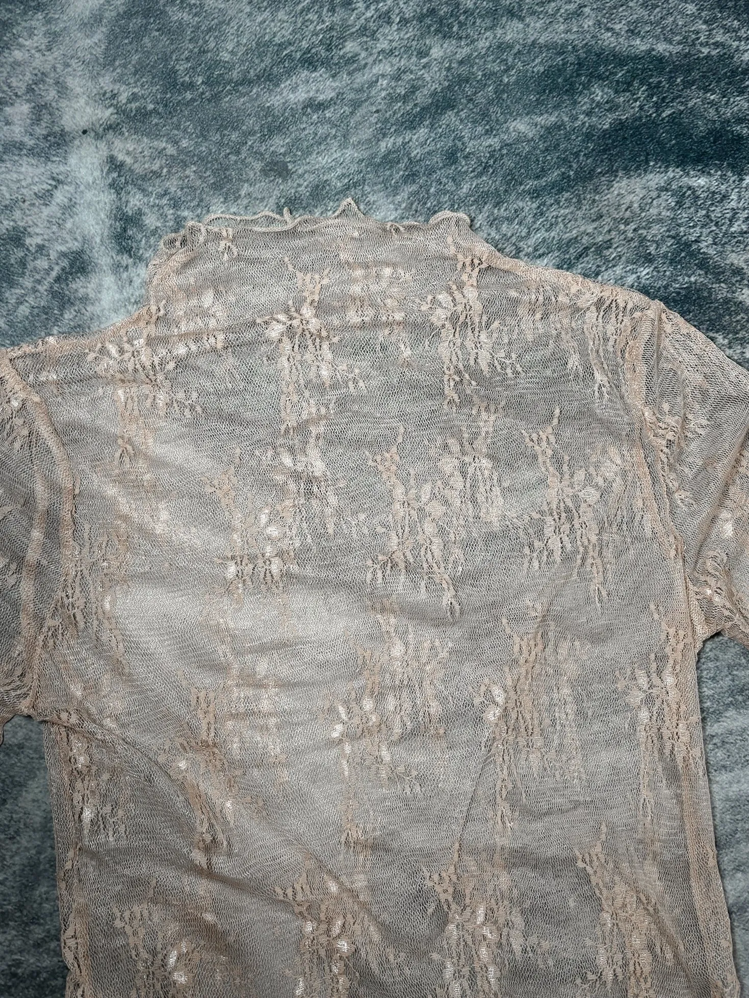 Laura Lace Mock Neck Long Sleeve Top
