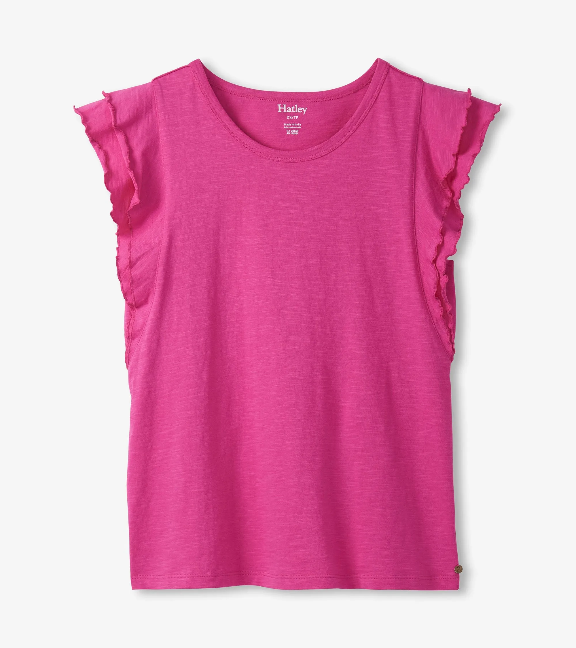 Layered Sleeve Tank - Fuchsia