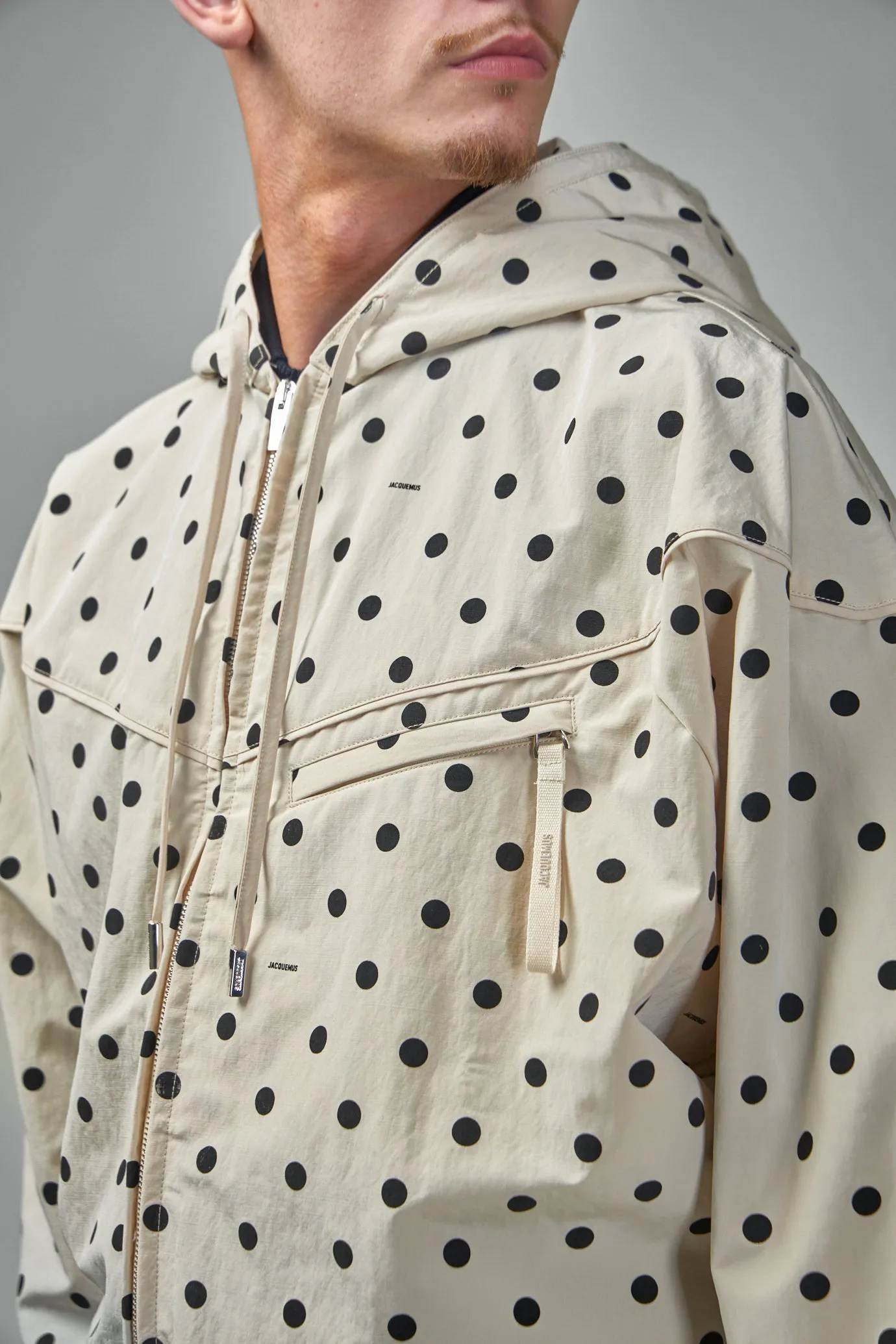 Le Blouson Bateau Print Dots Logo