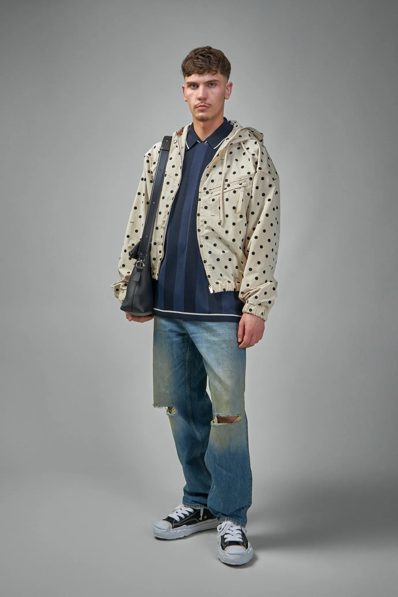 Le Blouson Bateau Print Dots Logo
