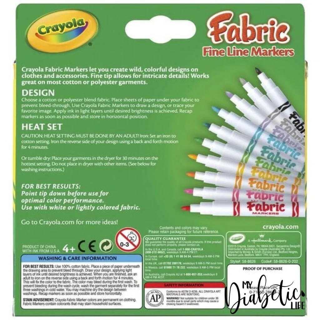 Learn about Type 1 Diabetes - Colour Me In (Includes Markers) - Unisex T-Shirt