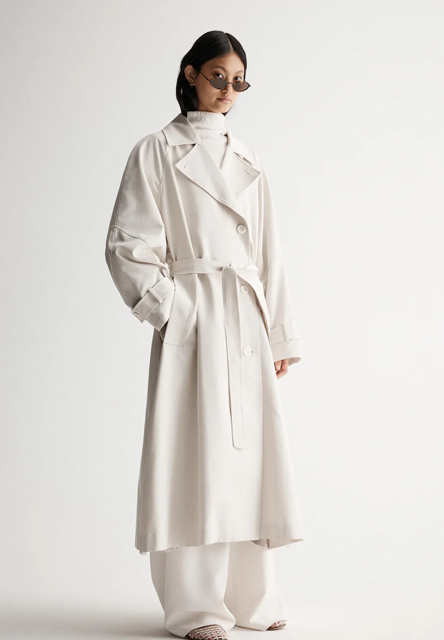 LEONORA Trench Coat | BONE