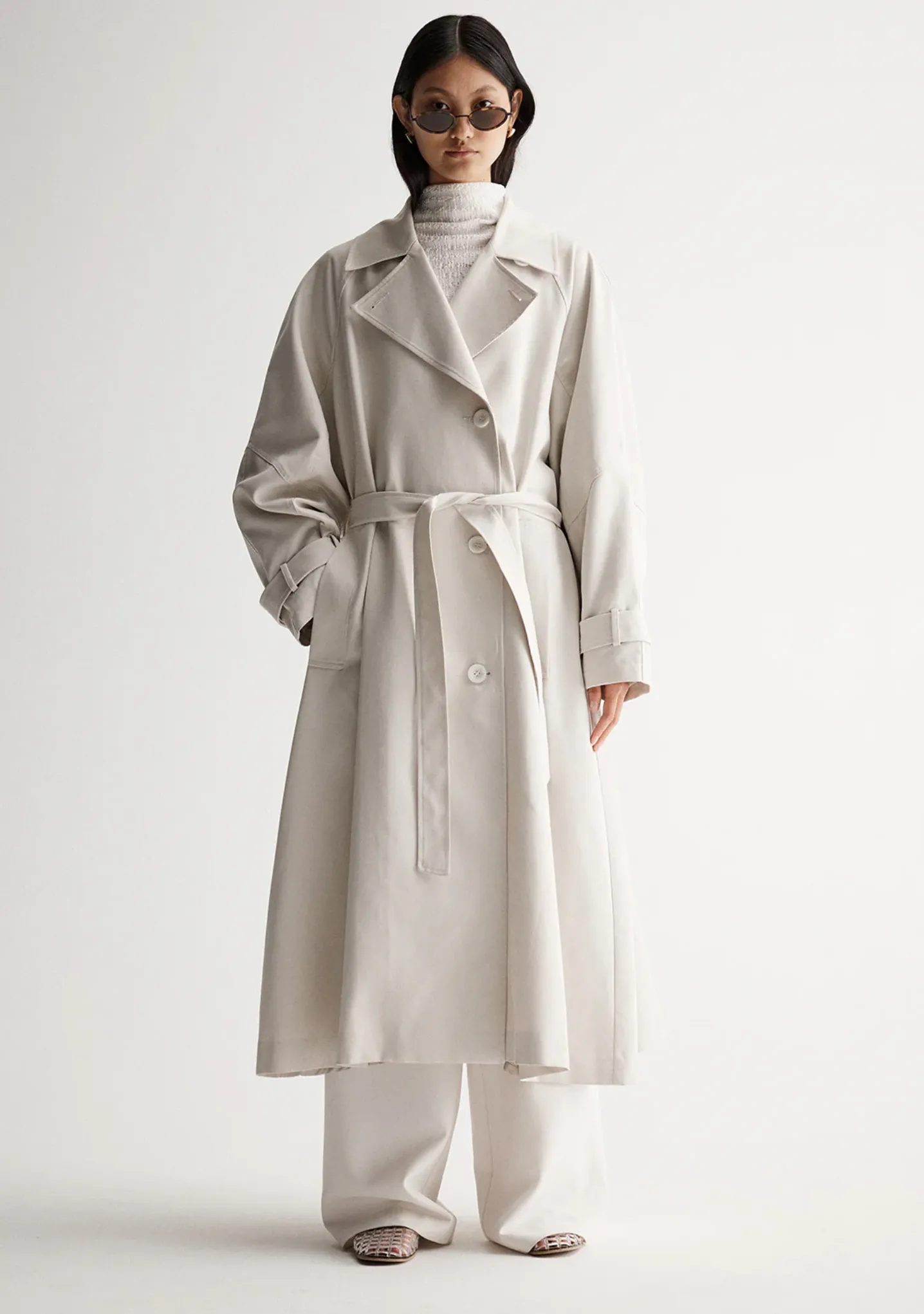 LEONORA Trench Coat | BONE