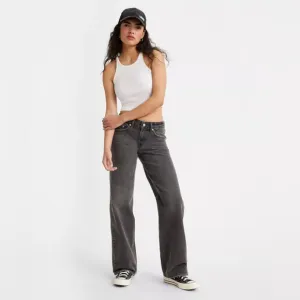 LEVI'S Low Loose Jeans in Wish Me Luck - Black size 27