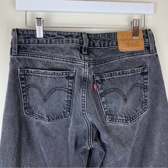 LEVI'S Low Loose Jeans in Wish Me Luck - Black size 27