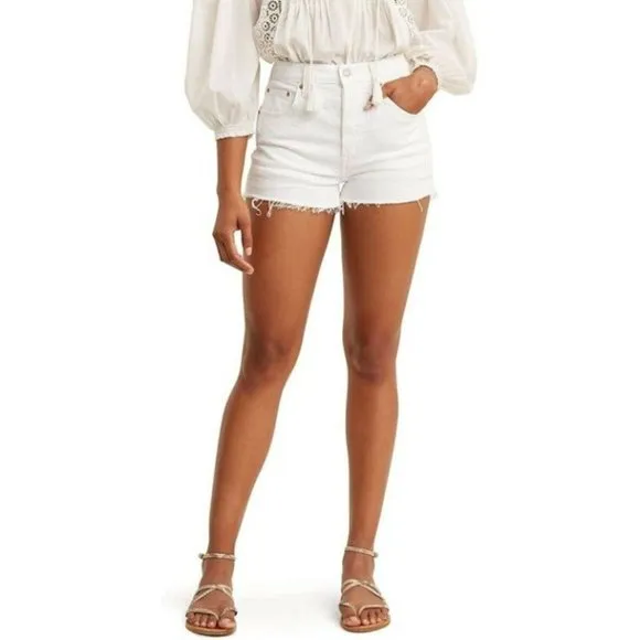 Levi's Women's 501 Cut Off Shorts Size 30 Off Whit