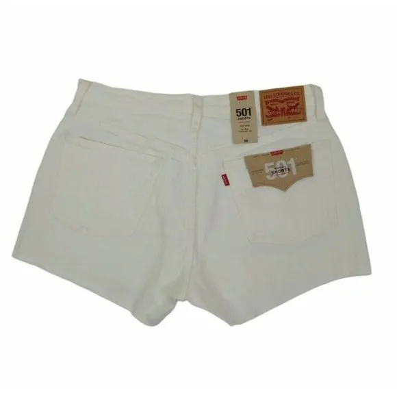 Levi's Women's 501 Cut Off Shorts Size 30 Off Whit