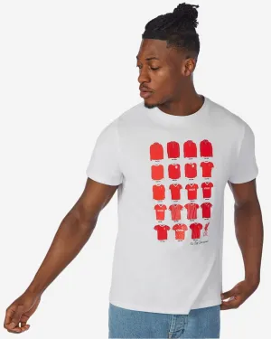 LFC Mens Retro Kit Of Champions Tee White
