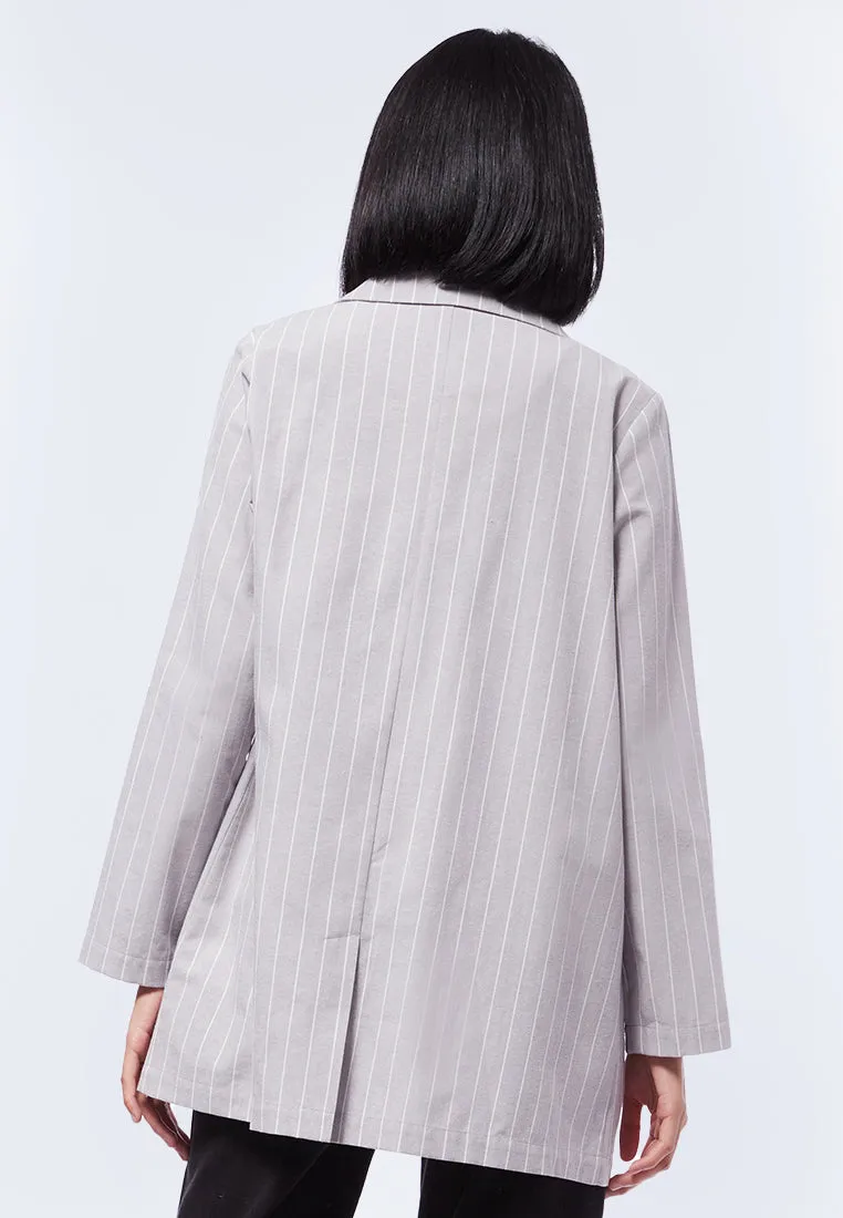 Light Weight Striped Blazer