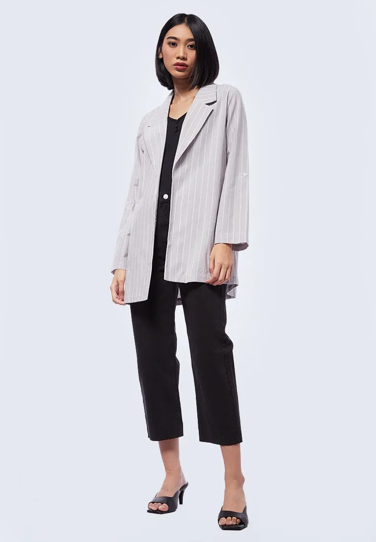 Light Weight Striped Blazer