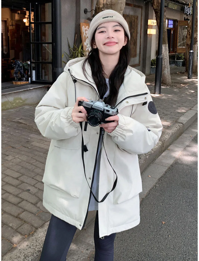 Lightweight and Breathable Outdoor Hooded Puffer Jacket for Women