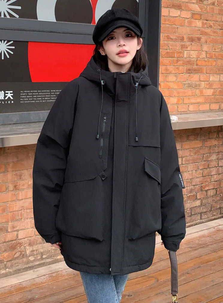 Lightweight and Breathable Outdoor Hooded Puffer Jacket for Women