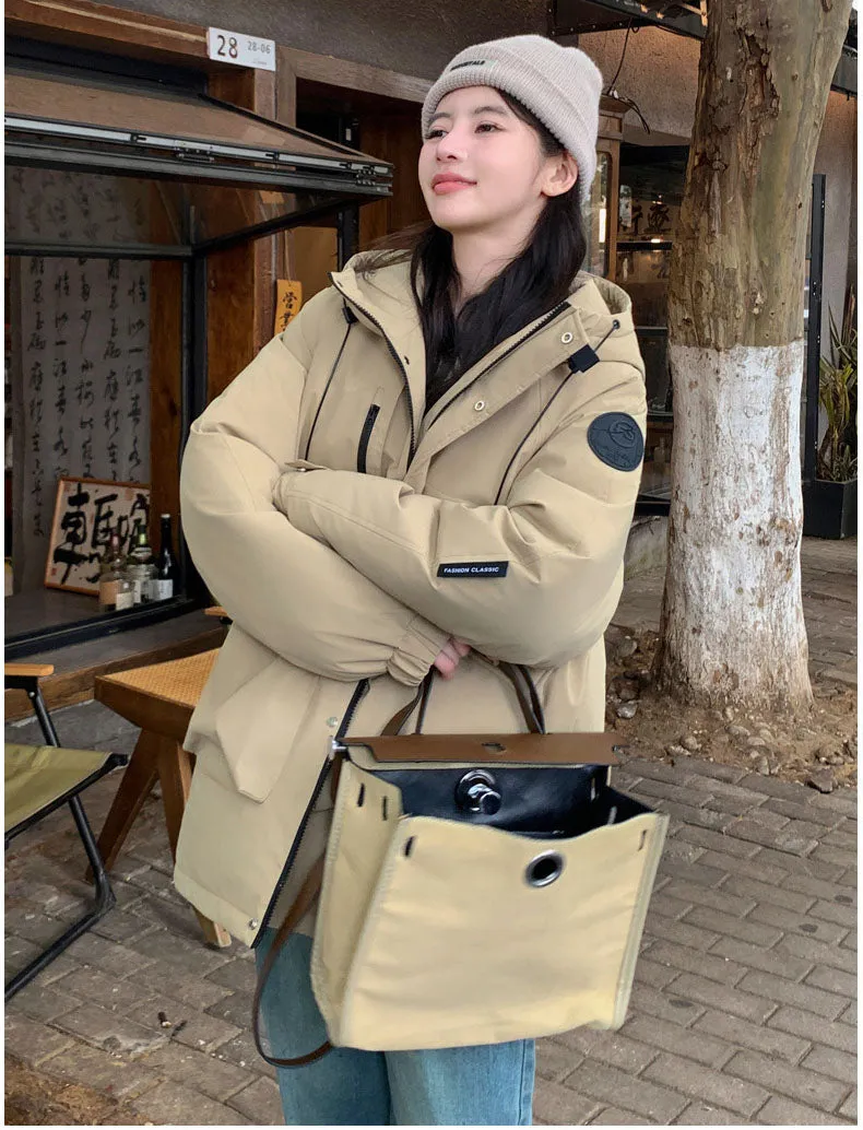 Lightweight and Breathable Outdoor Hooded Puffer Jacket for Women