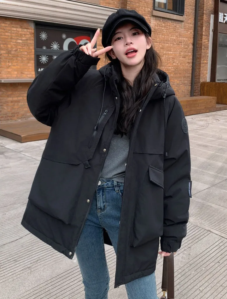 Lightweight and Breathable Outdoor Hooded Puffer Jacket for Women