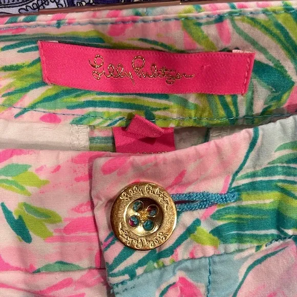 Lilly Pulitzer Florida flamingo size 2 buttercup shorts