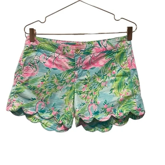Lilly Pulitzer Florida flamingo size 2 buttercup shorts