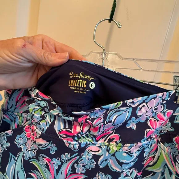 LILLY PULITZER Luxletic skort, pineapple print