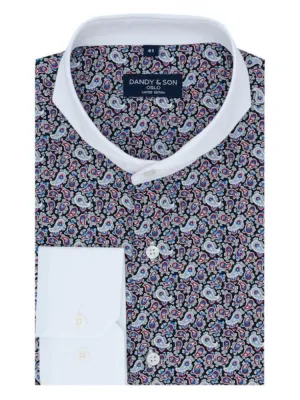 Limited Edition Extreme Cutaway Paisley Contrast Shirt