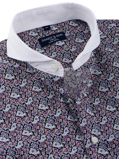 Limited Edition Extreme Cutaway Paisley Contrast Shirt