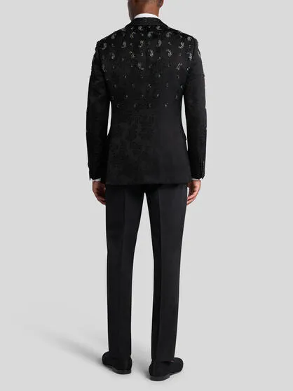 Linen-blend Evening Jacket