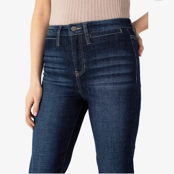 LIVERPOOL The High Rise Straight Dark Wash Jeans