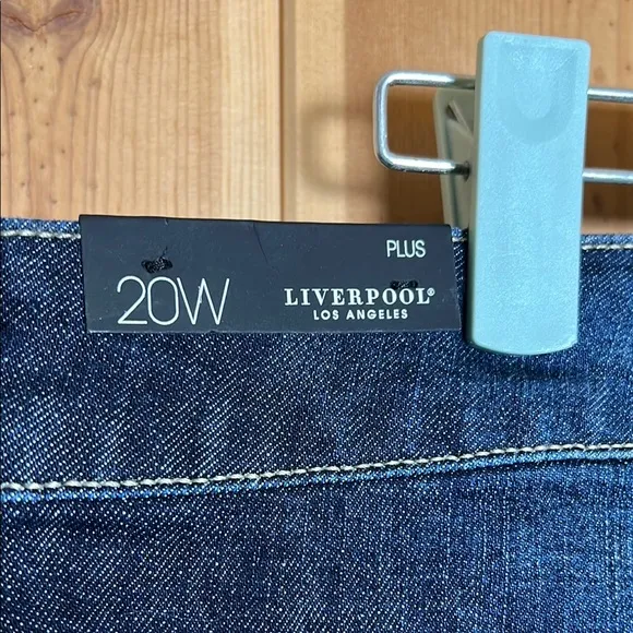 LIVERPOOL The High Rise Straight Dark Wash Jeans