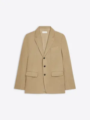 Loose cotton blazer