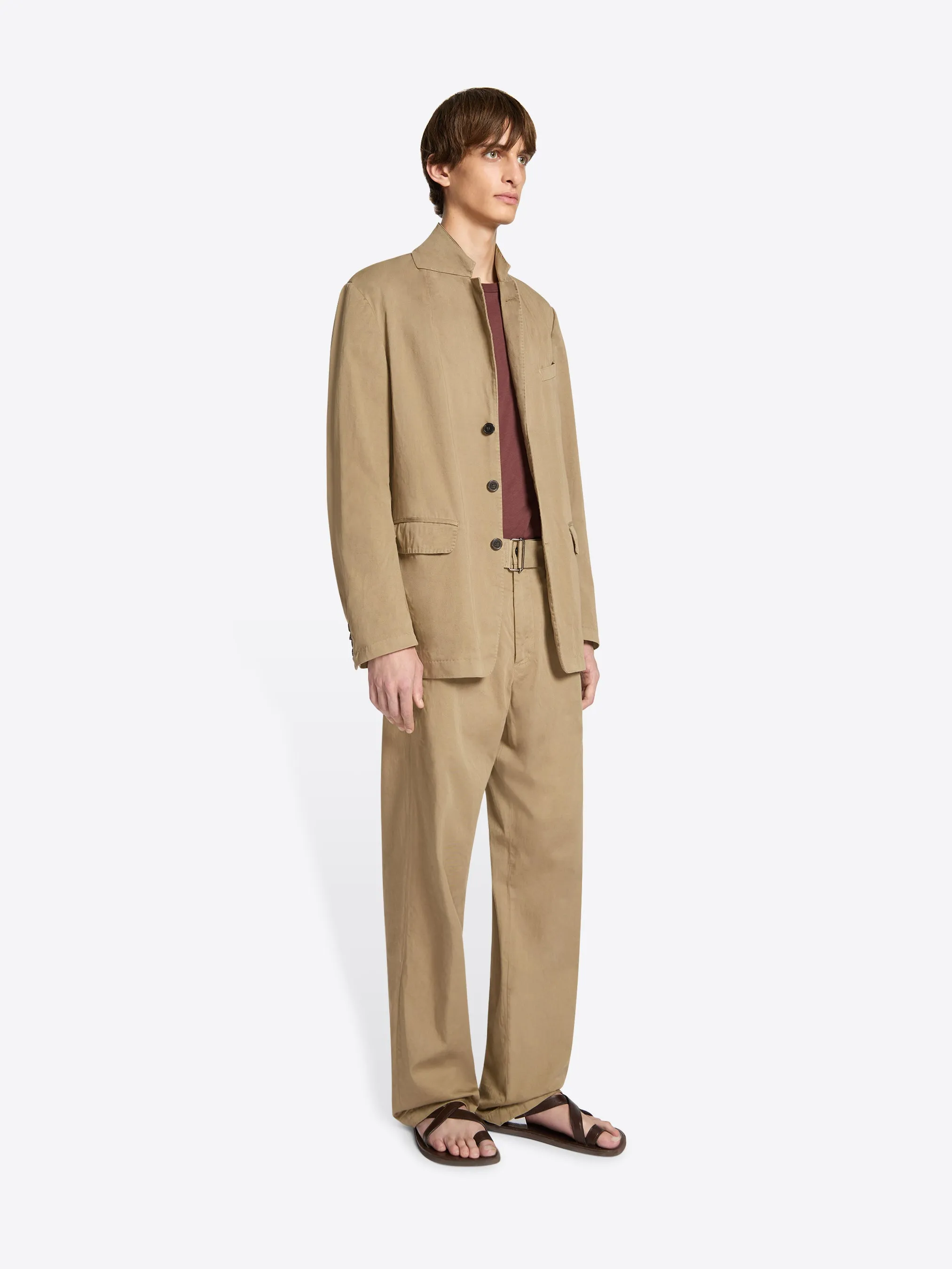 Loose cotton blazer