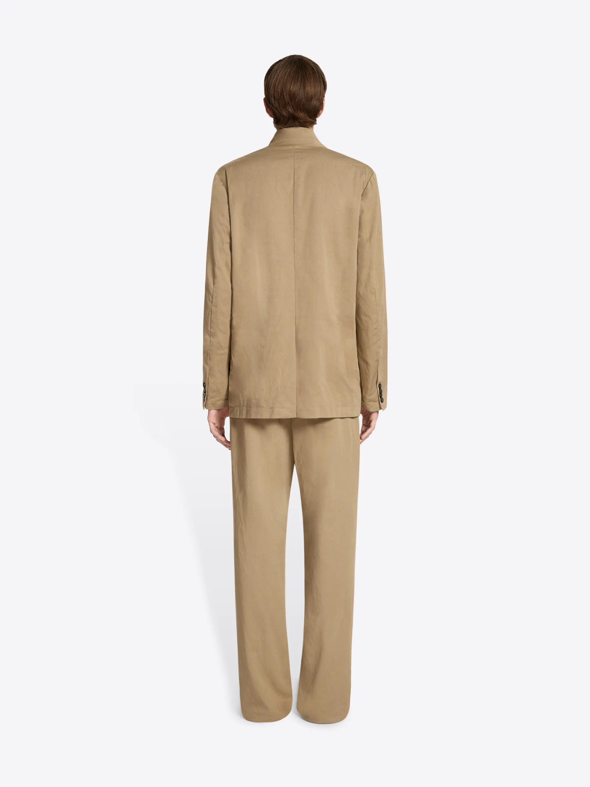 Loose cotton blazer