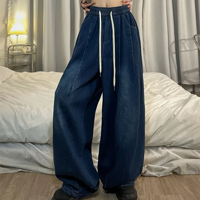 Loose Simple Style Baggy Boyfriend Jeans