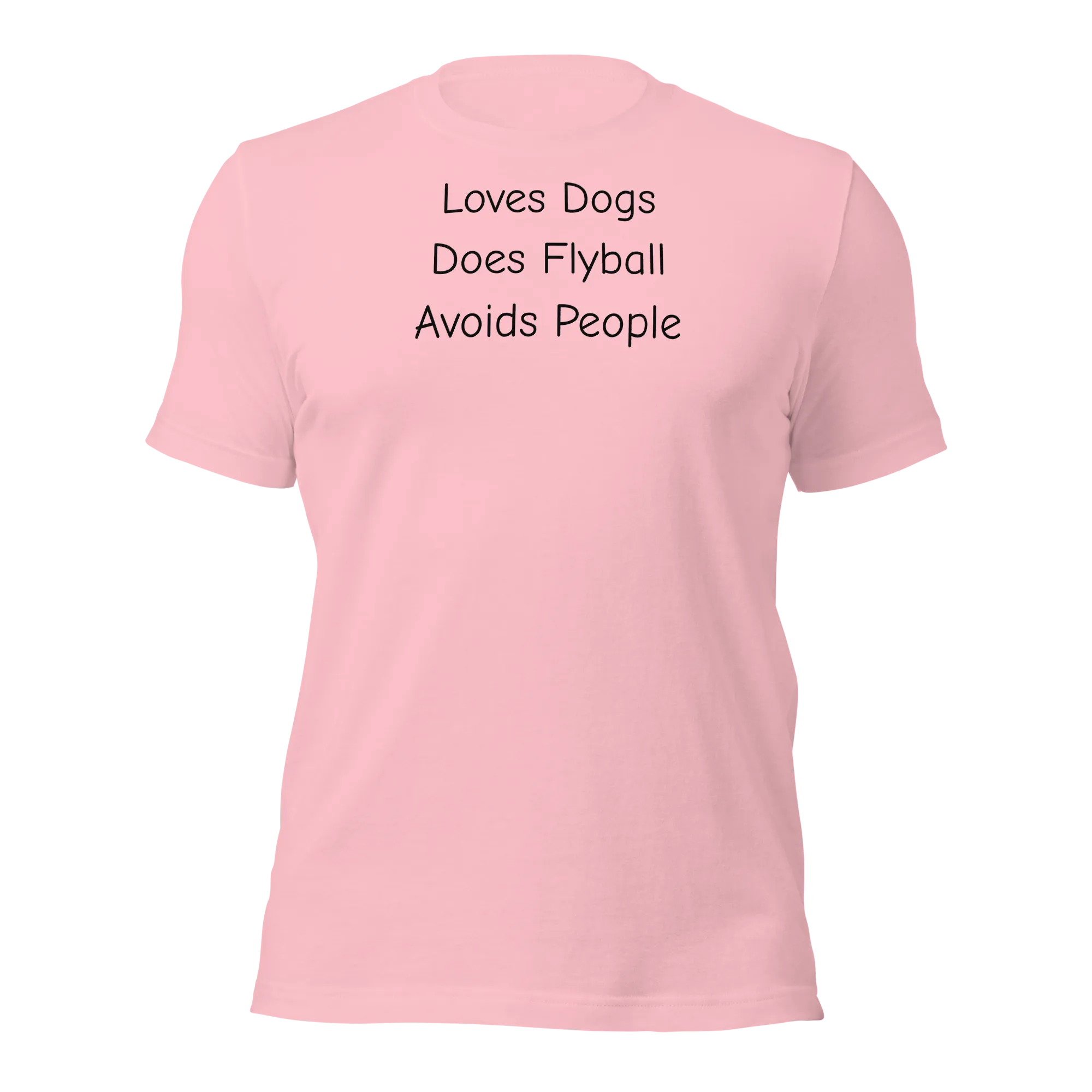 Loves Dogs, Does Flyball T-Shirts - Light
