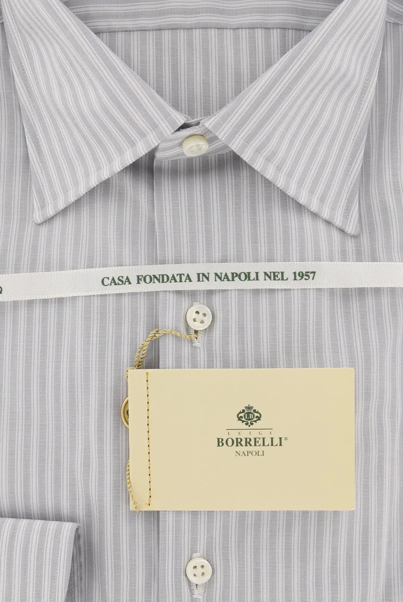 Luigi Borrelli Light Gray Shirt - 16 US / 41 EU