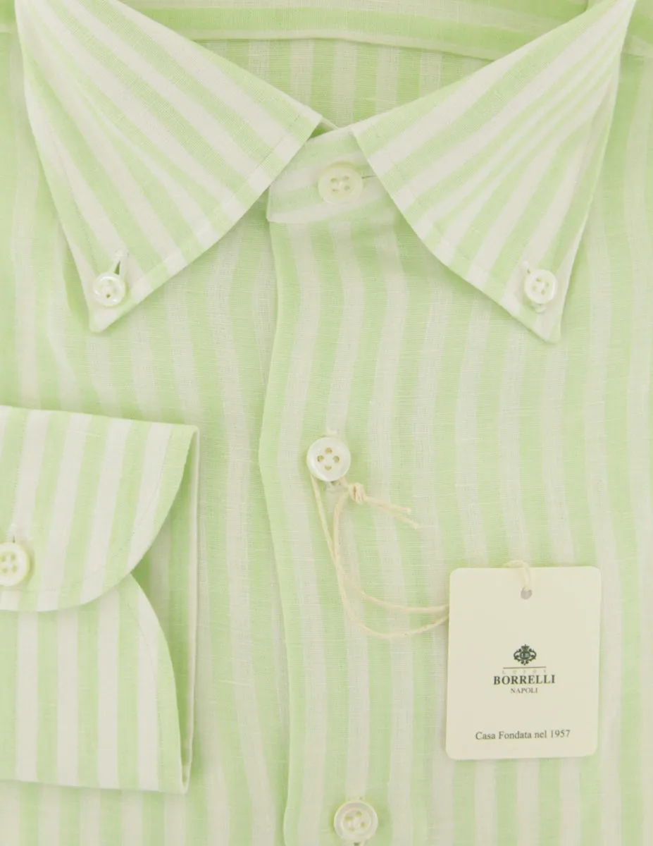 Luigi Borrelli Light Green Shirt - Slim
