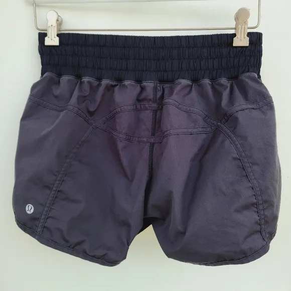 Lululemon Tracker Short II 2-way Stretch Black Size 8