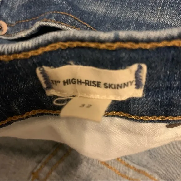 Madewell 11&quot; High-Rise Skinny Jeans in Maricopa Wash women’s size 32 stretchy