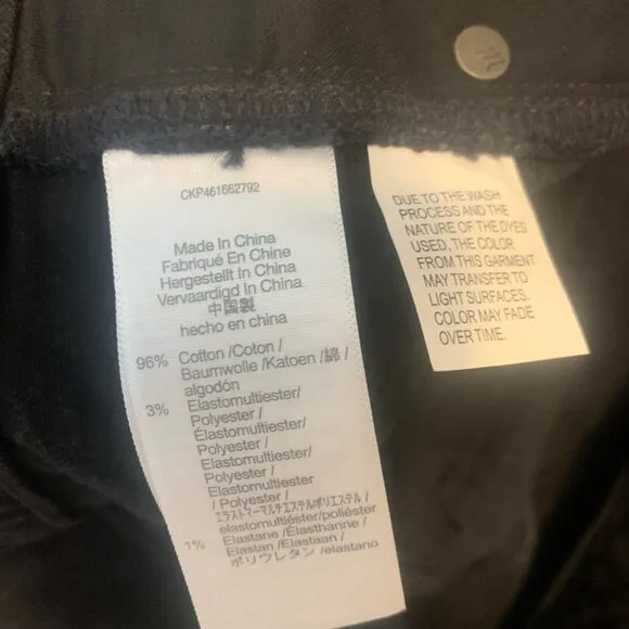 Madewell Black Jeans Ladies Sz 16W Perfect Vintage Flare